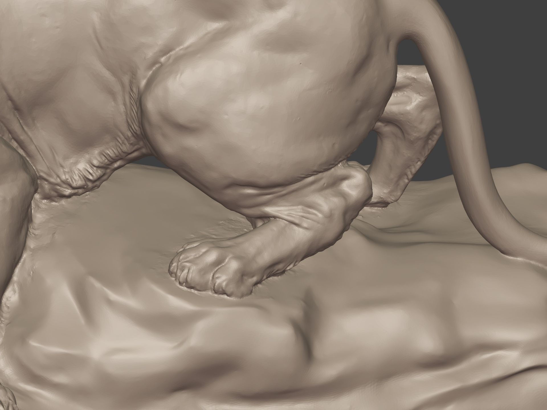 Leopard Statue Ready for 3D Printing 3D print model_8