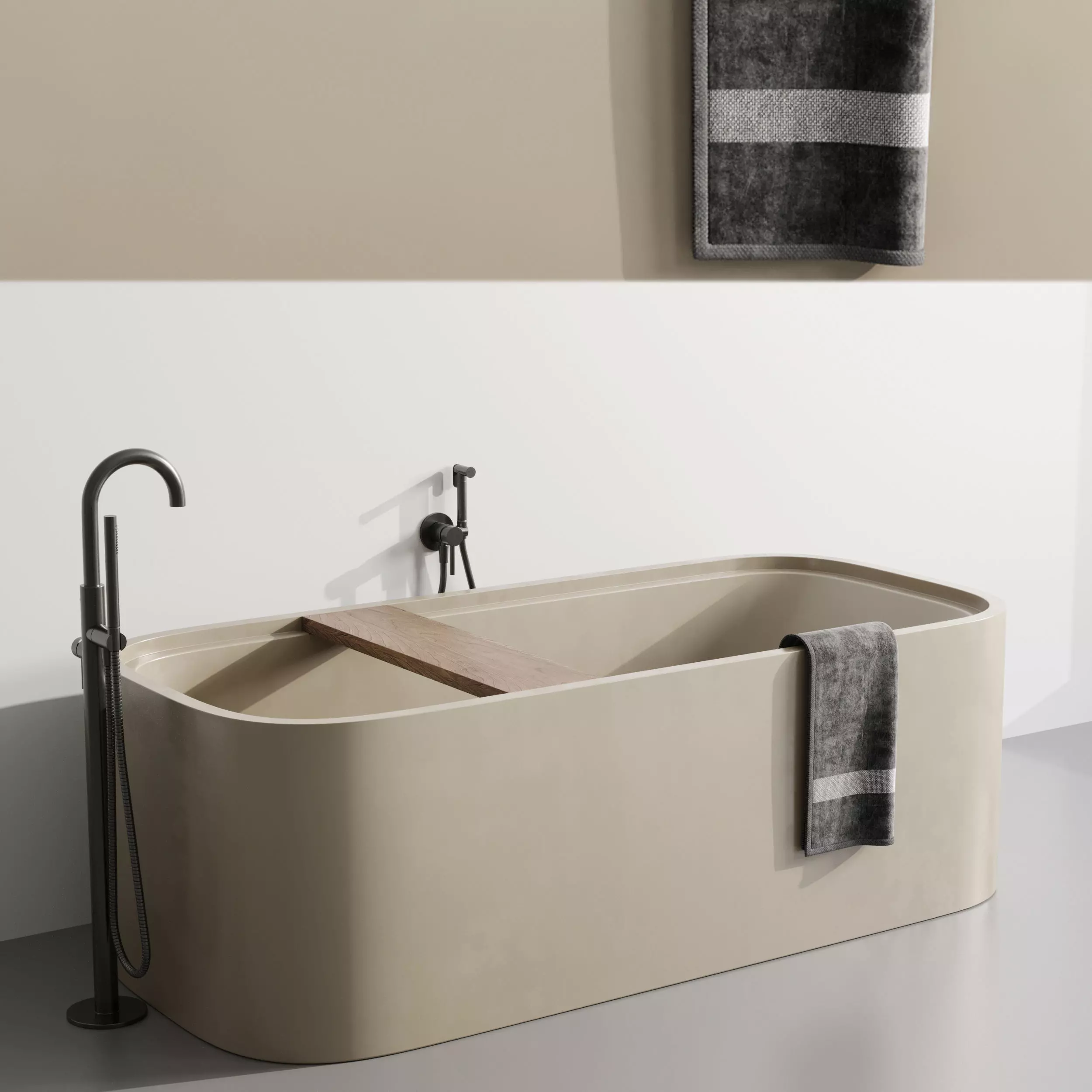 Cocoon Pb Bathtub by Fauset Omnires Y set Low-poly 3D model