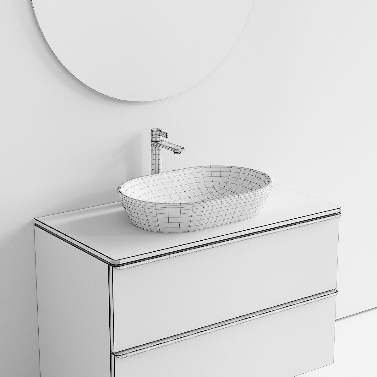 Duravit D-Neo Vanity Unit Set 3 3D model_4
