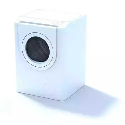 Retro White Household Washing Machine