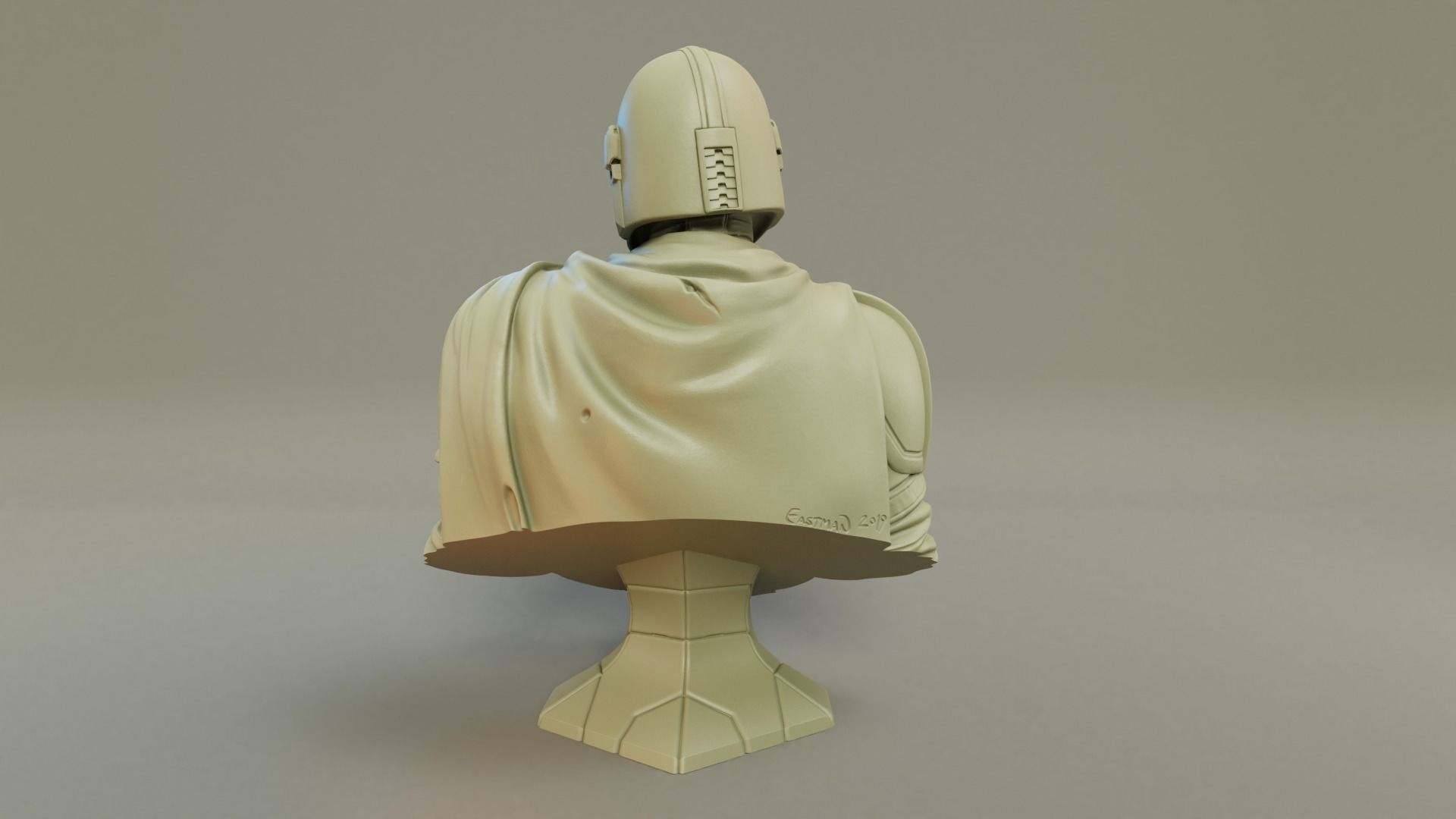Mandalorian 3D Print bust of star wars character 3D print model_4