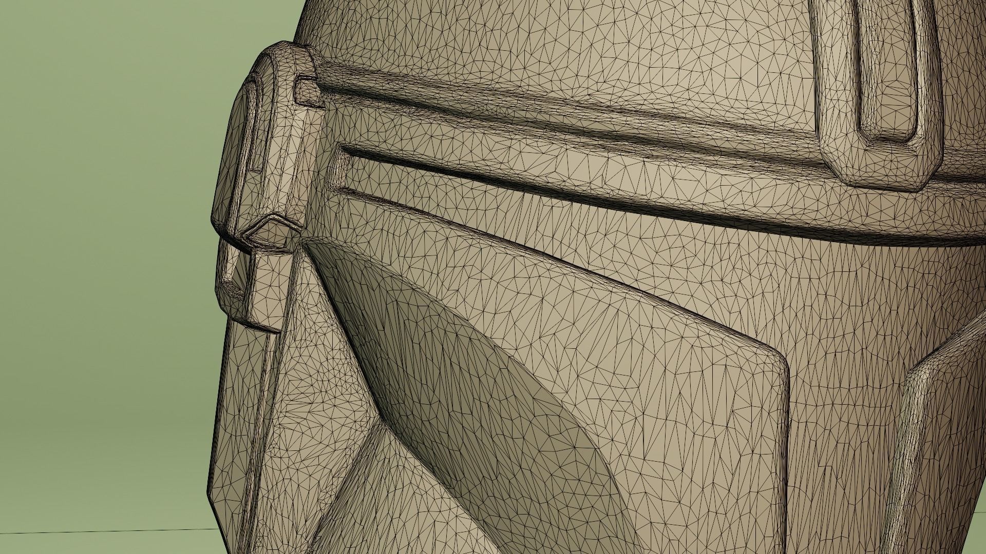 Mandalorian 3D Print bust of star wars character 3D print model_11