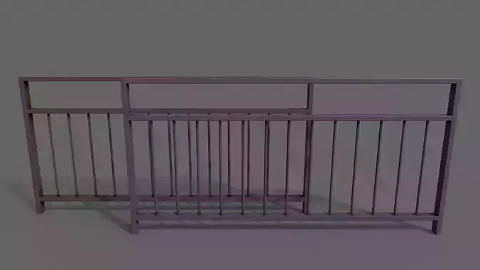 PBR Pedestrian Guard Rail Purple V3