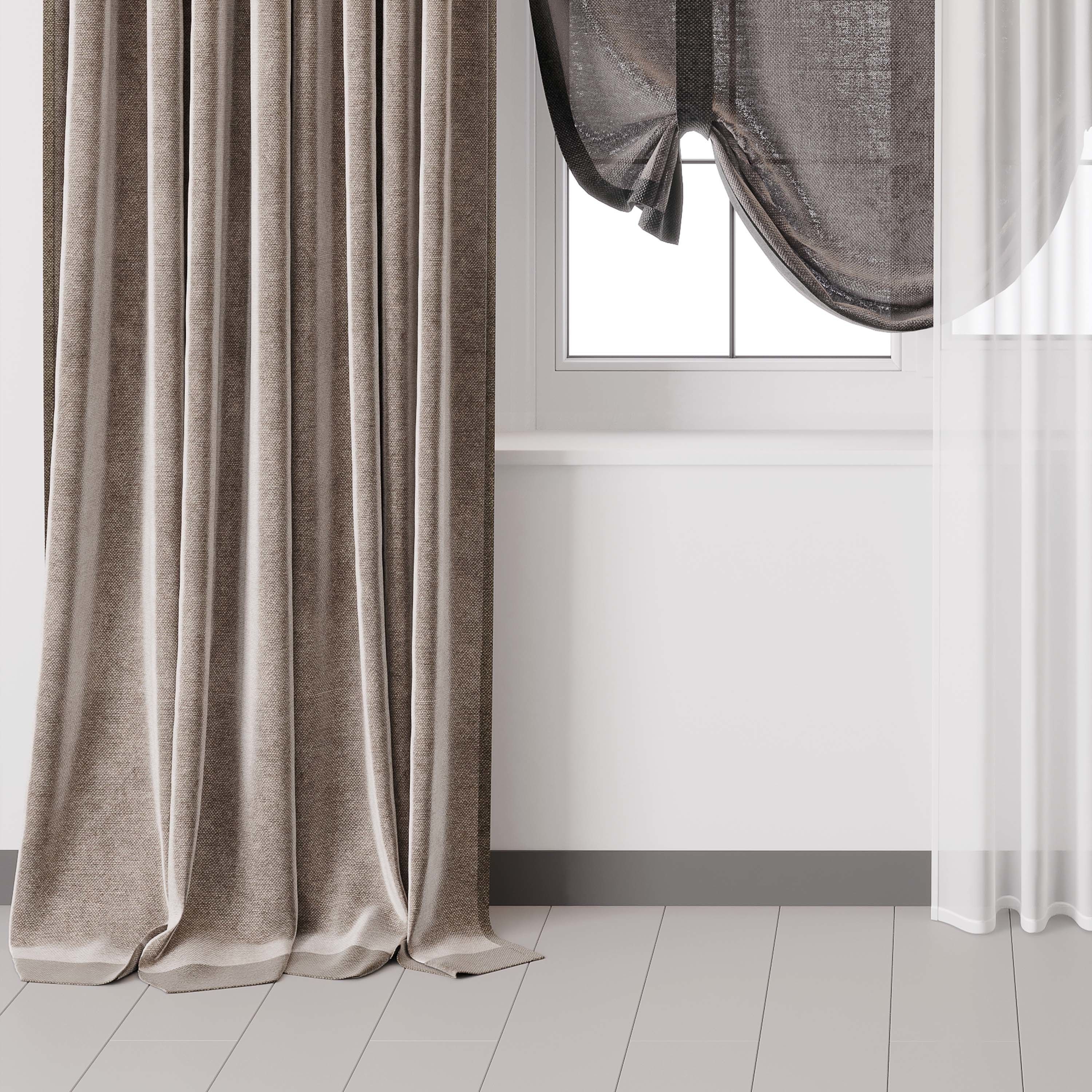 Hadi curtains 59 with Roman curtain 3D model_2