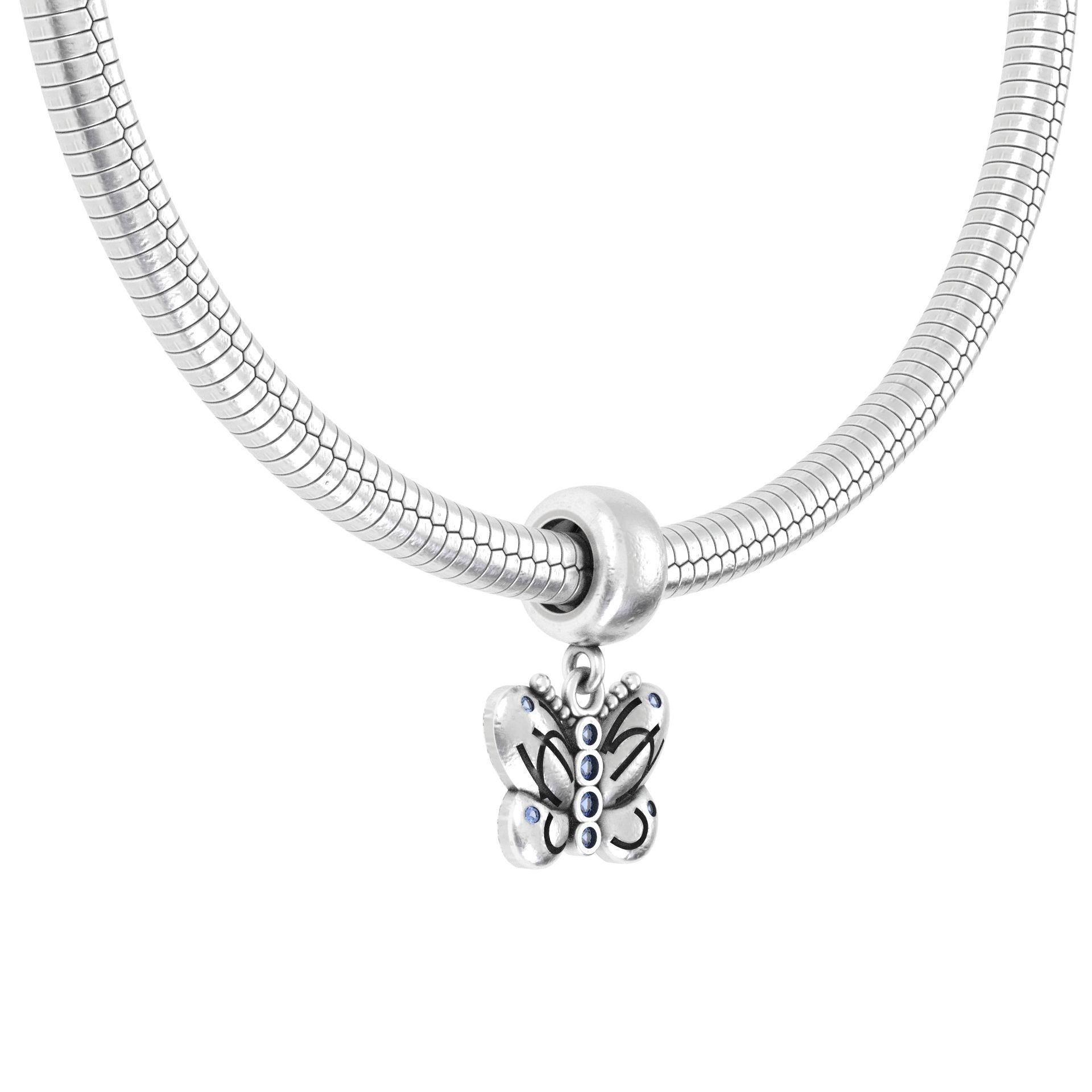 Butterfly Charm 3D print model_2