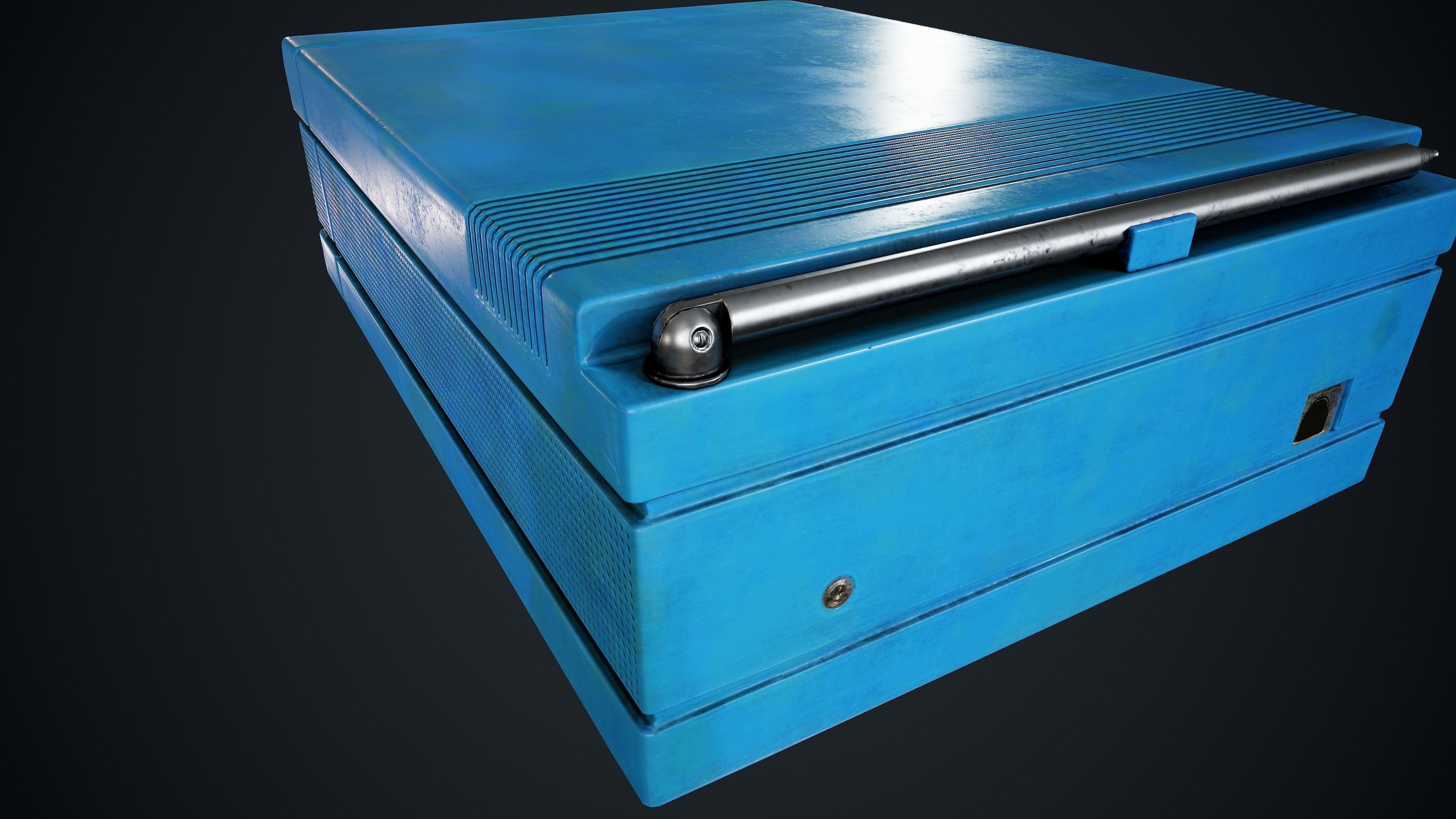 TV Retro Low-poly 3D model_3