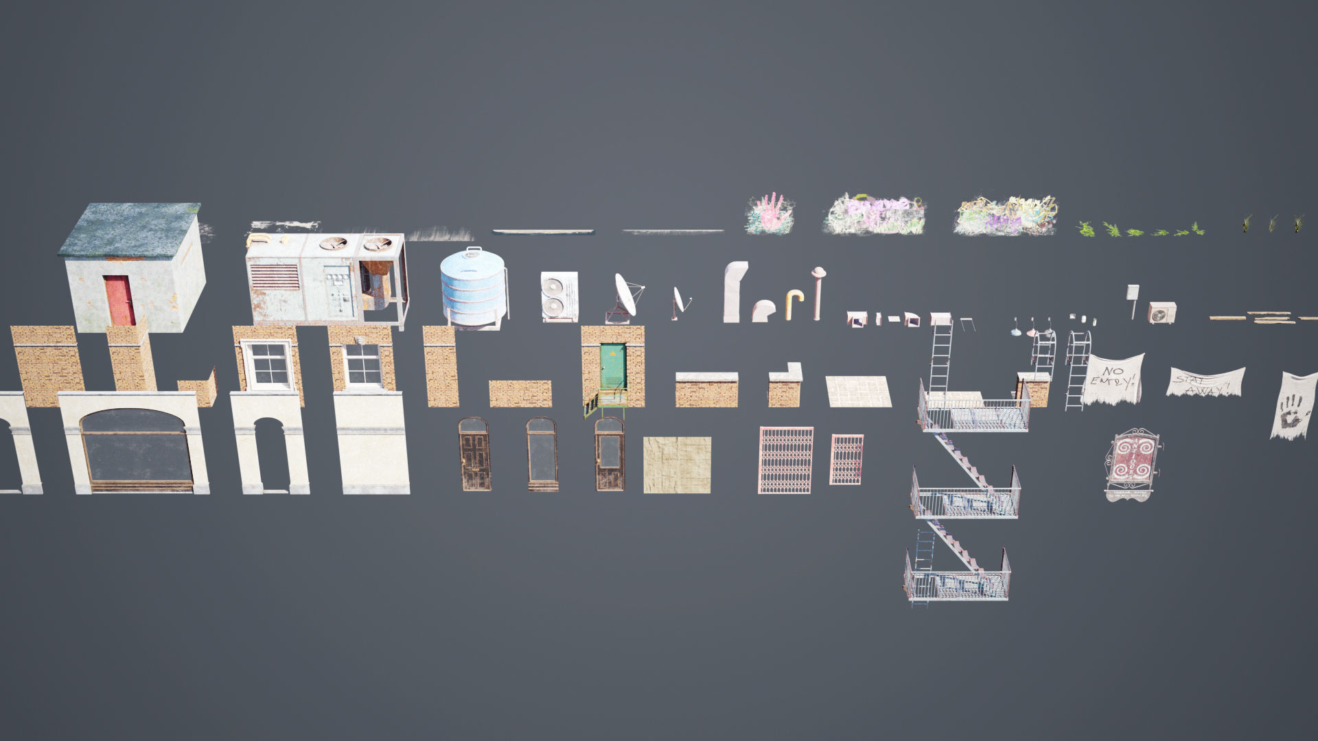 Abandoned city street collection _15