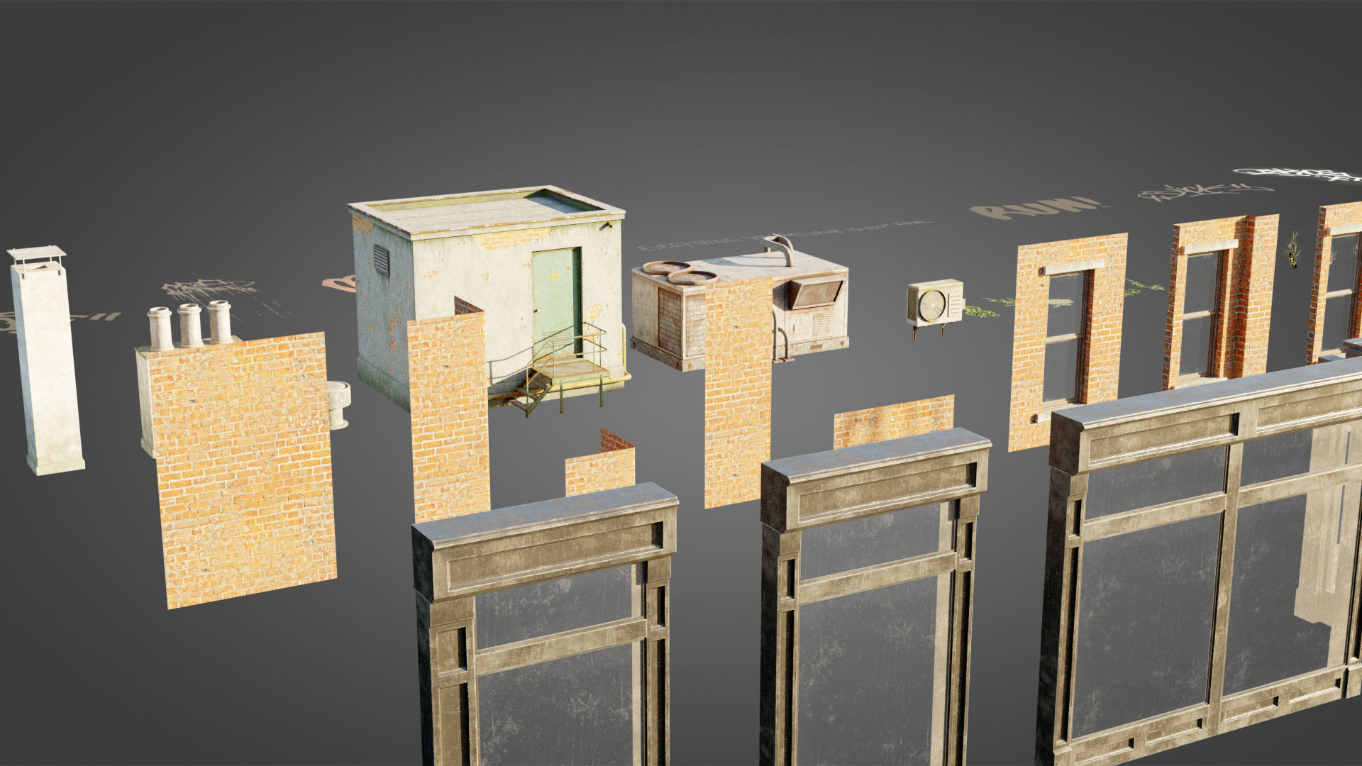 Abandoned city street collection _10