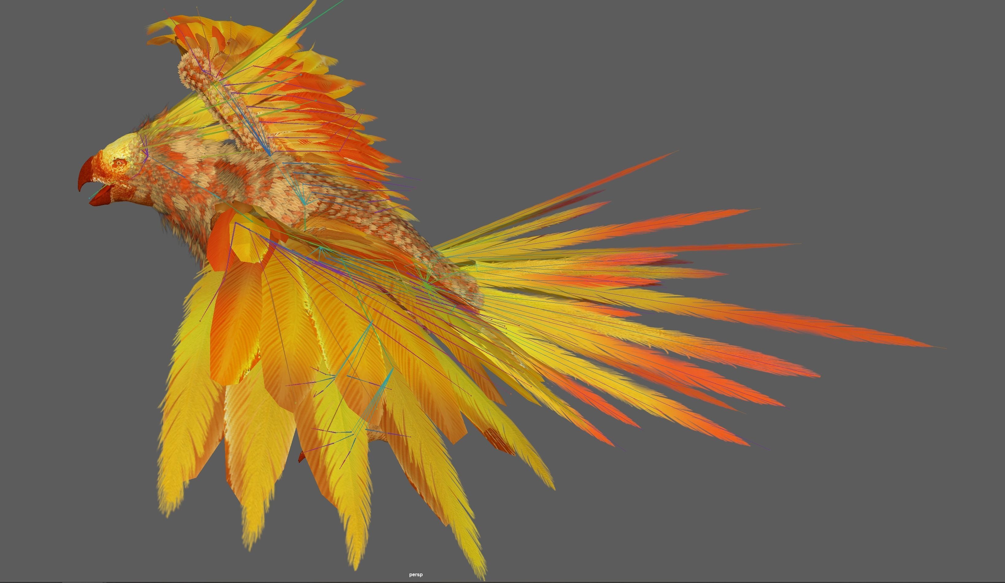  Phoenix Beautiful Rig 3D model_21