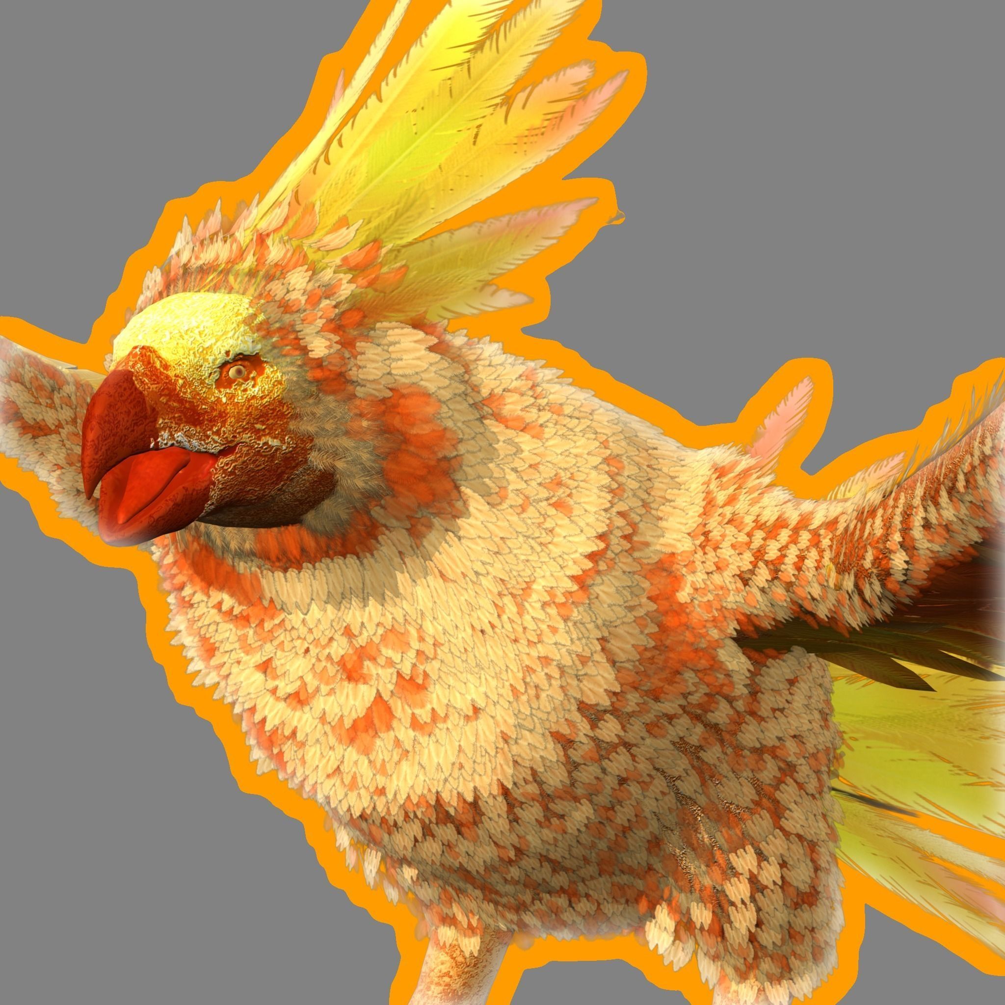  Phoenix Beautiful Rig 3D model_1