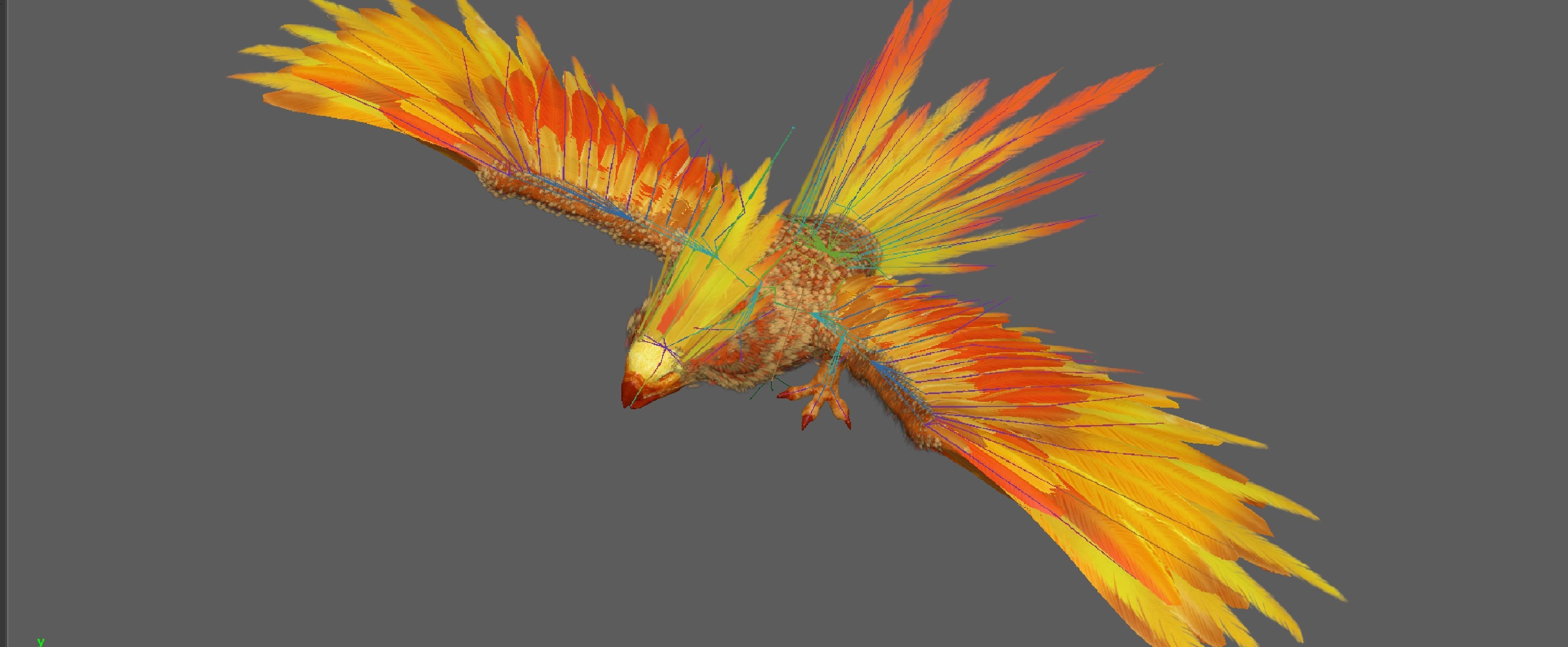  Phoenix Beautiful Rig 3D model_11