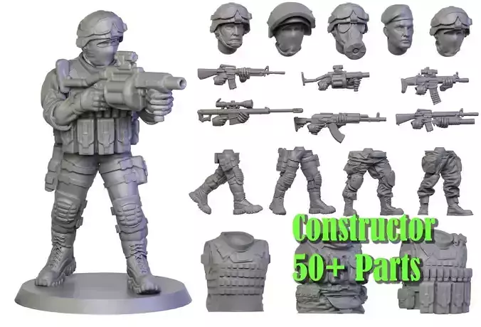 Soldiers Constructor  3D print model