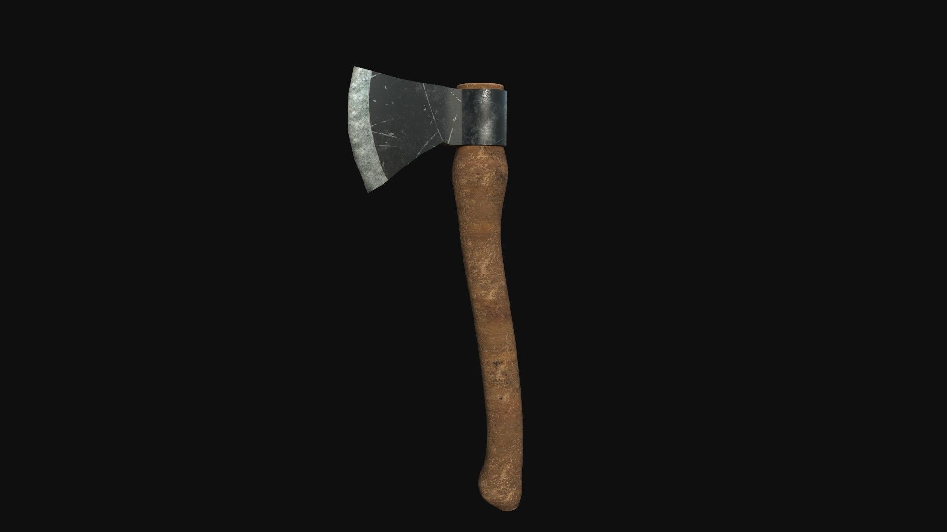 Axe low ploy Low-poly 3D model_9