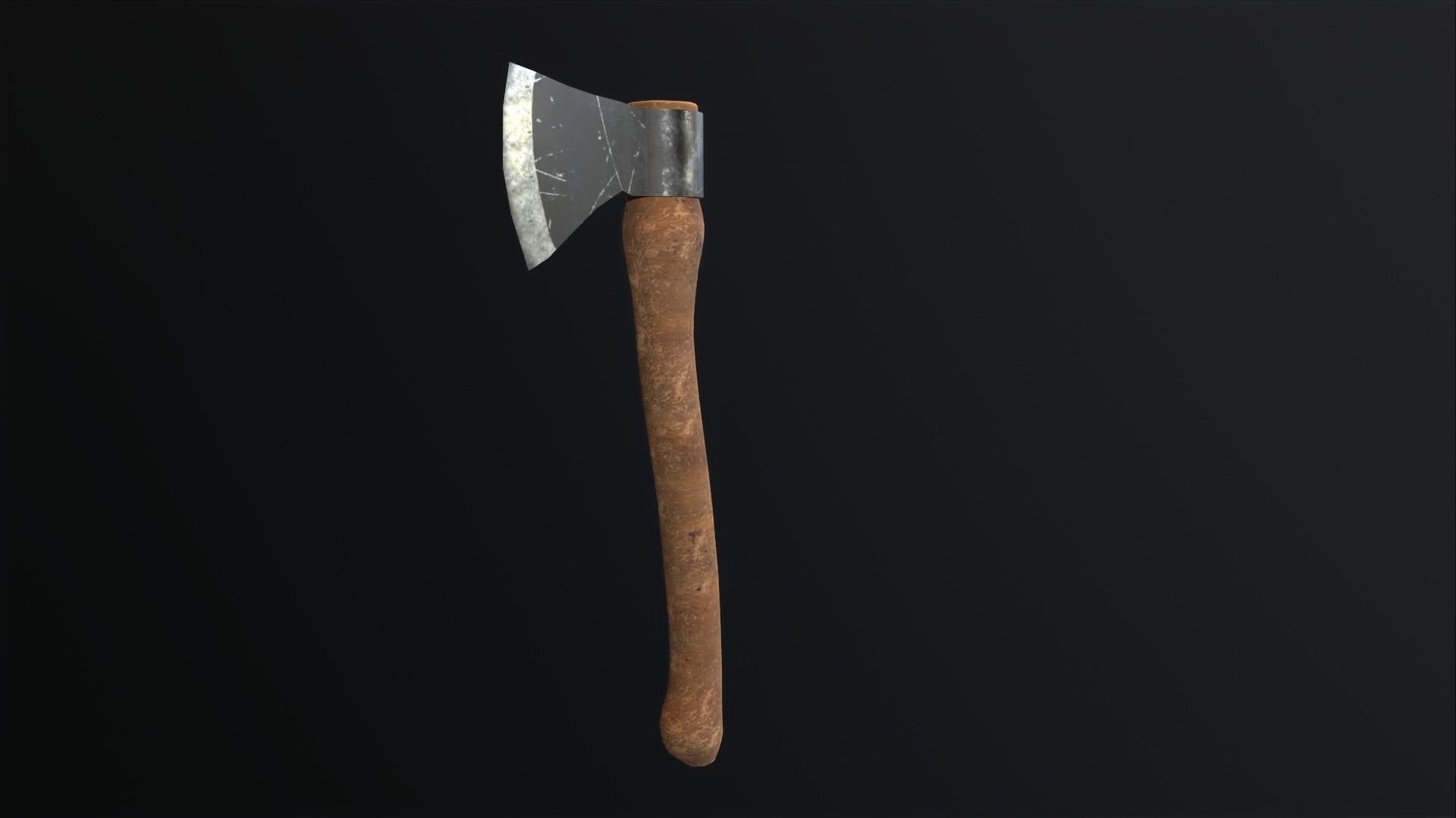 Axe low ploy Low-poly 3D model_7
