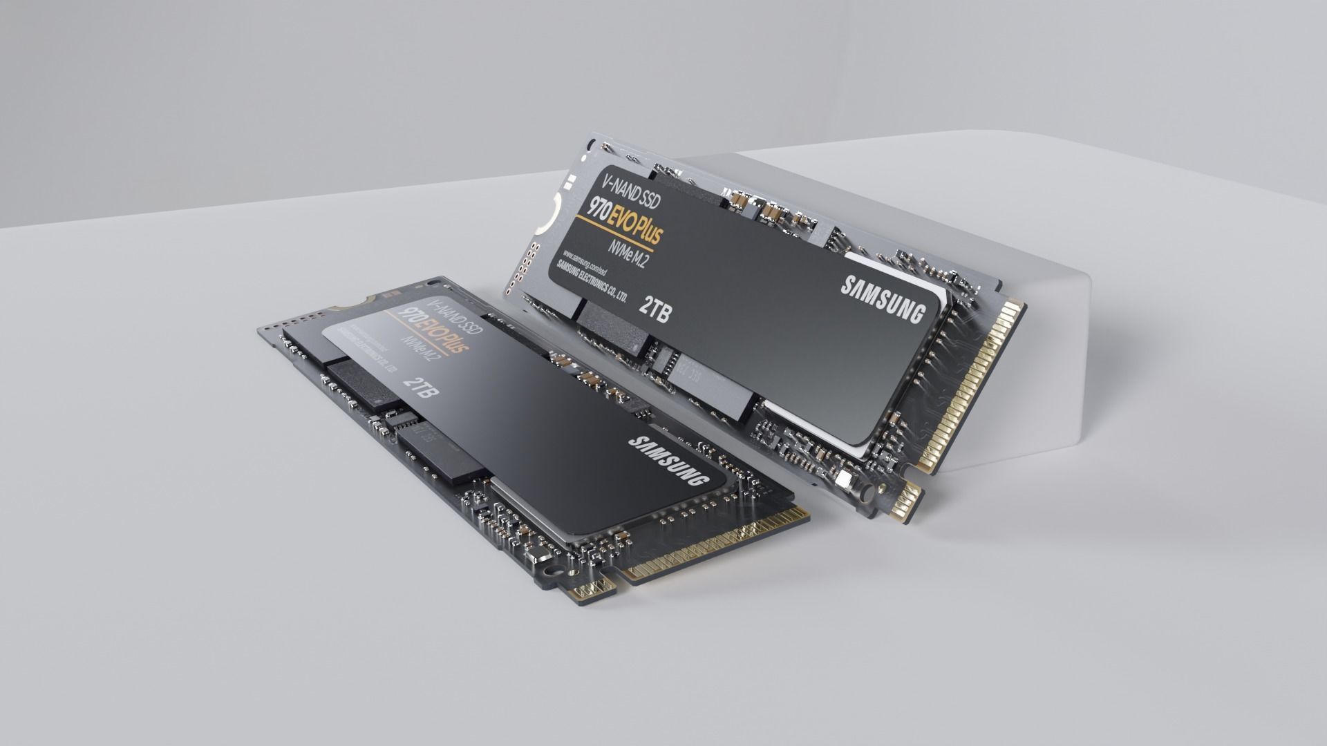 970 EVO Plus NVMe M2 SSD 2TB 3D model_1