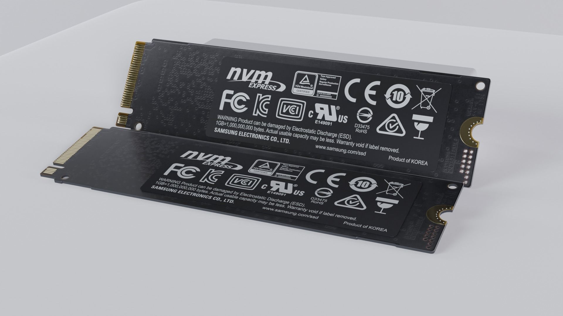 970 EVO Plus NVMe M2 SSD 2TB 3D model_7
