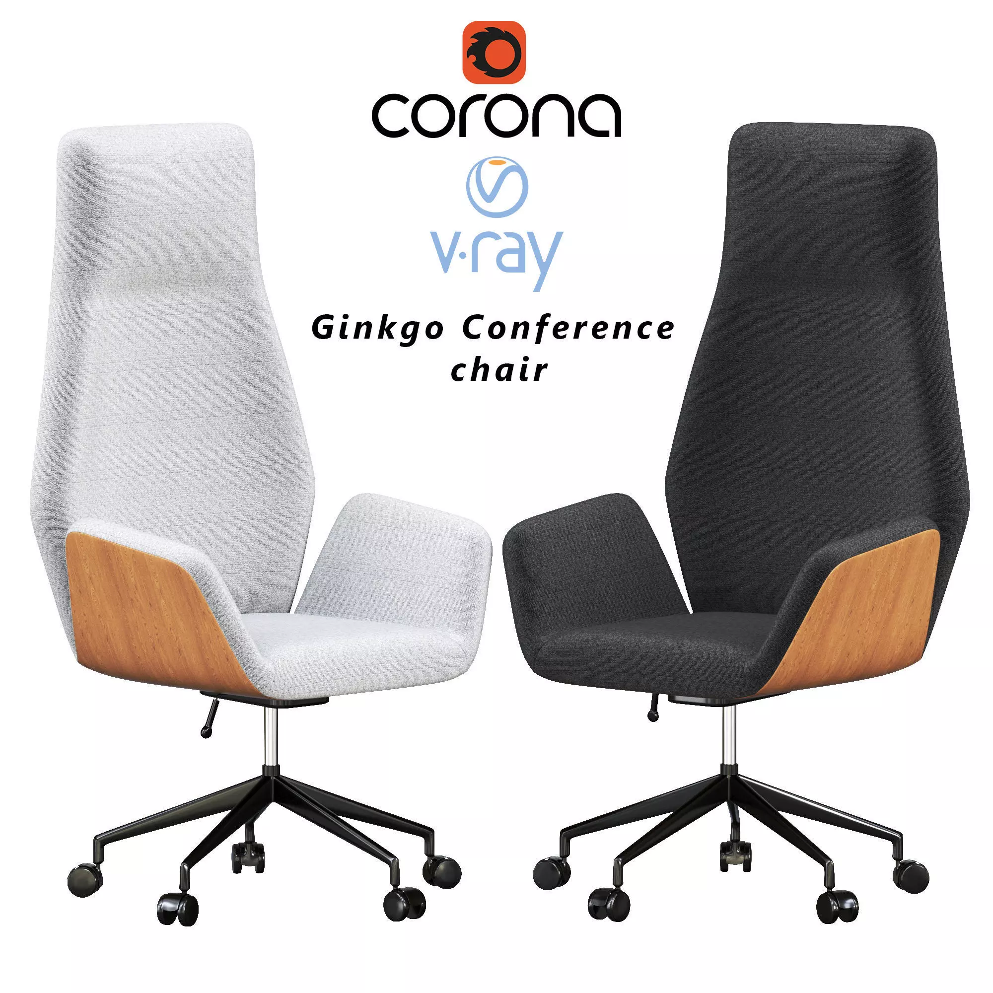 Ginkgo Conference chair 3D model