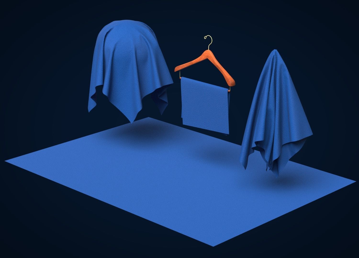 Cotton Heavy Twill Fabric 3D model_5