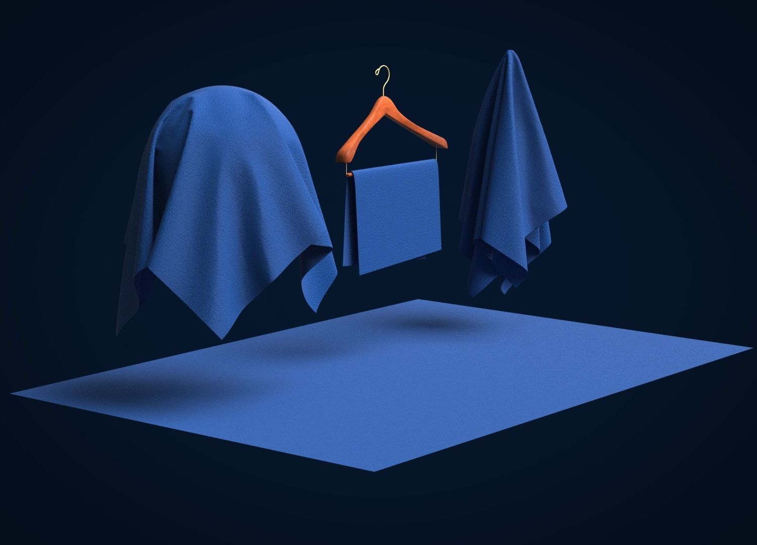 Cotton Heavy Twill Fabric 3D model_6