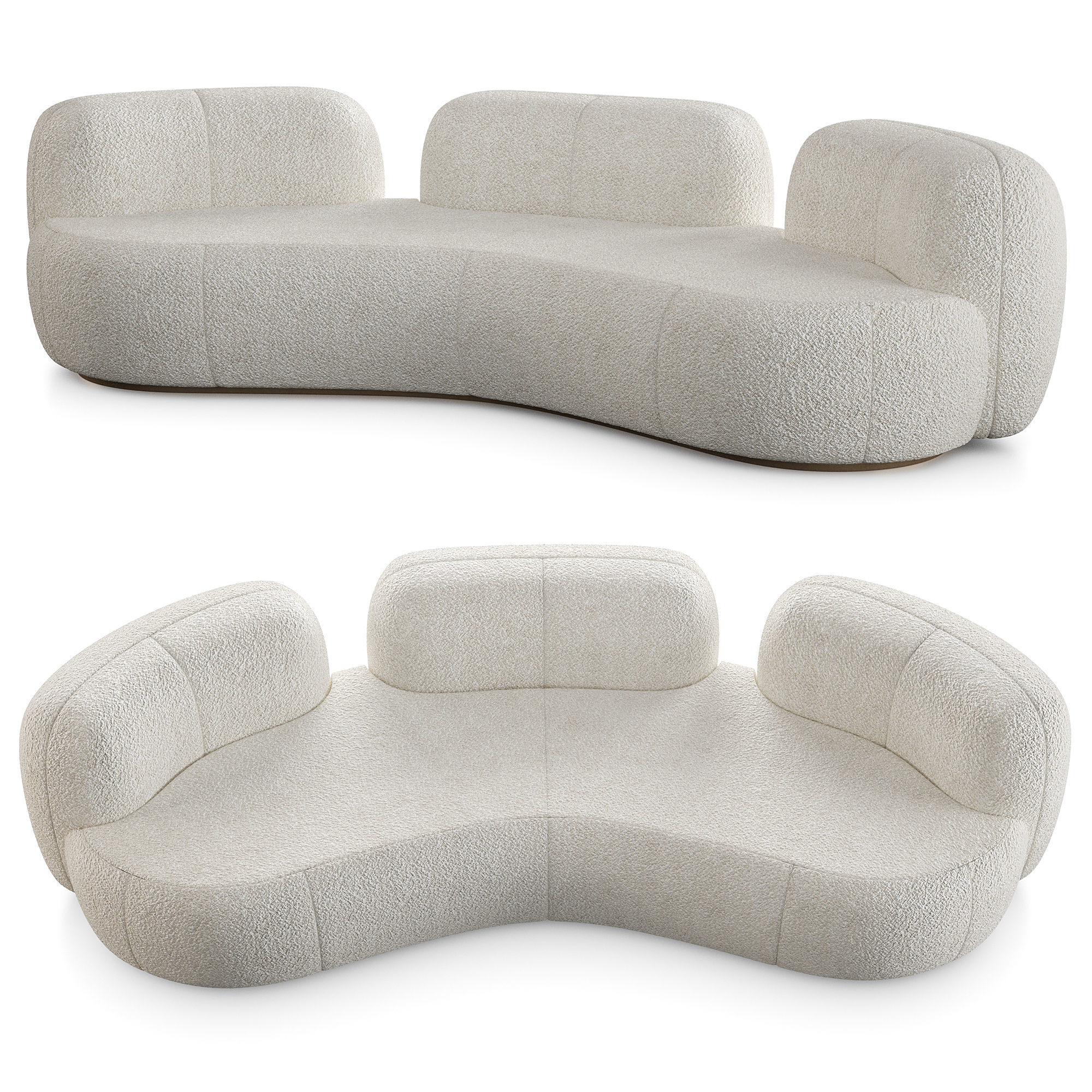 Tateyama Sofa And Tateyama XL Sofa By Secolo 3D Model Collection_22