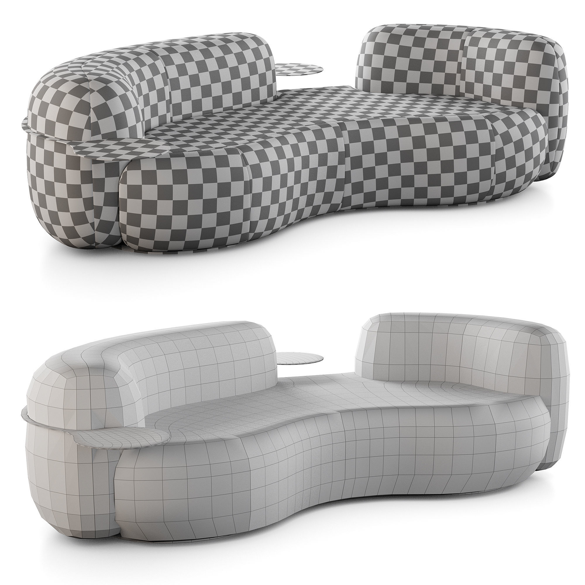 Tateyama Sofa And Tateyama XL Sofa By Secolo 3D Model Collection_14