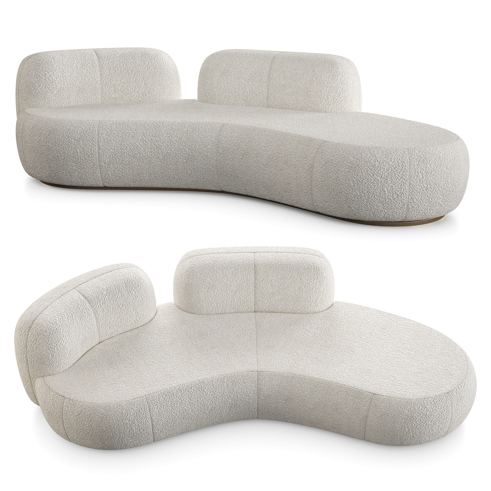 Tateyama Sofa And Tateyama XL Sofa By Secolo 3D Model Collection_30