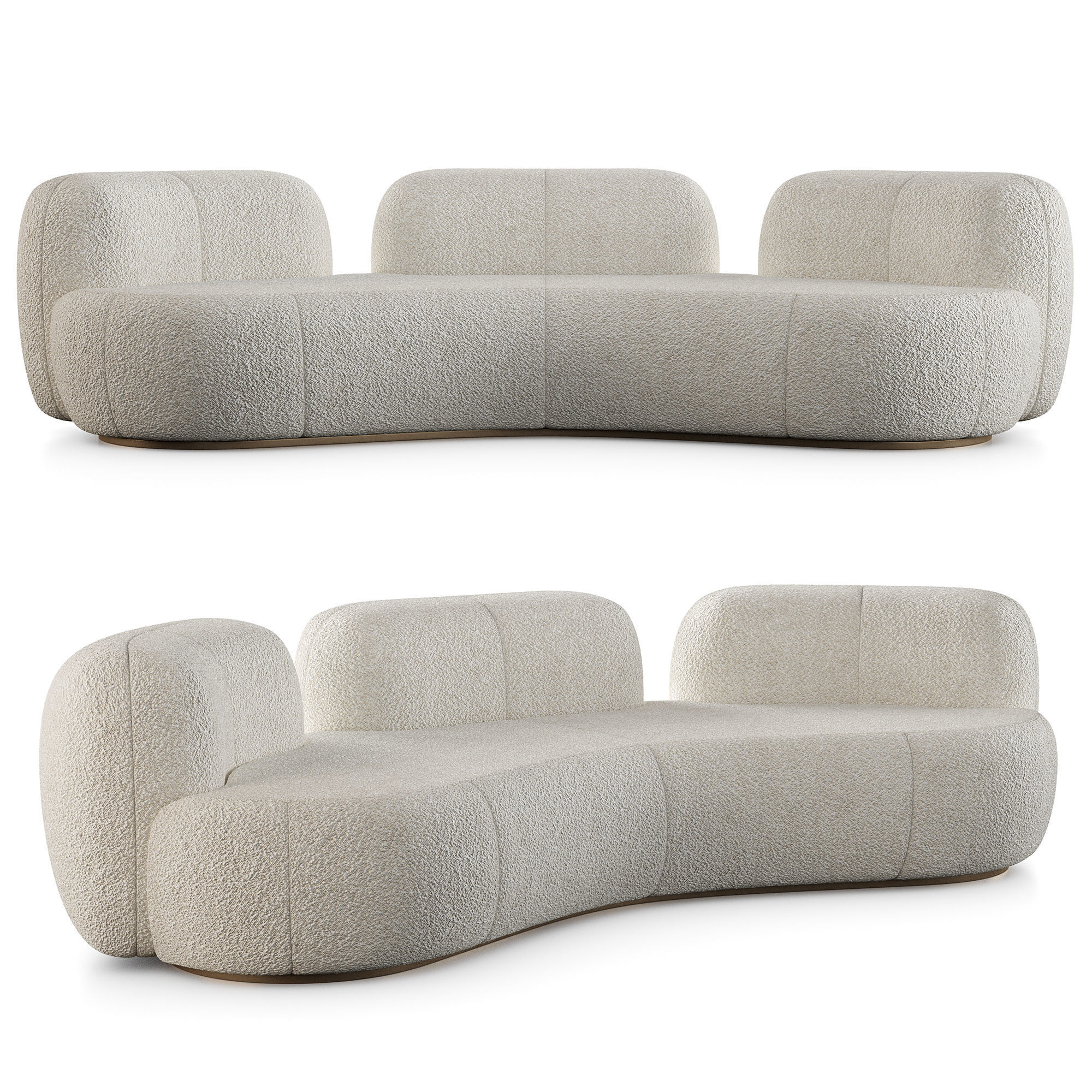 Tateyama Sofa And Tateyama XL Sofa By Secolo 3D Model Collection_23