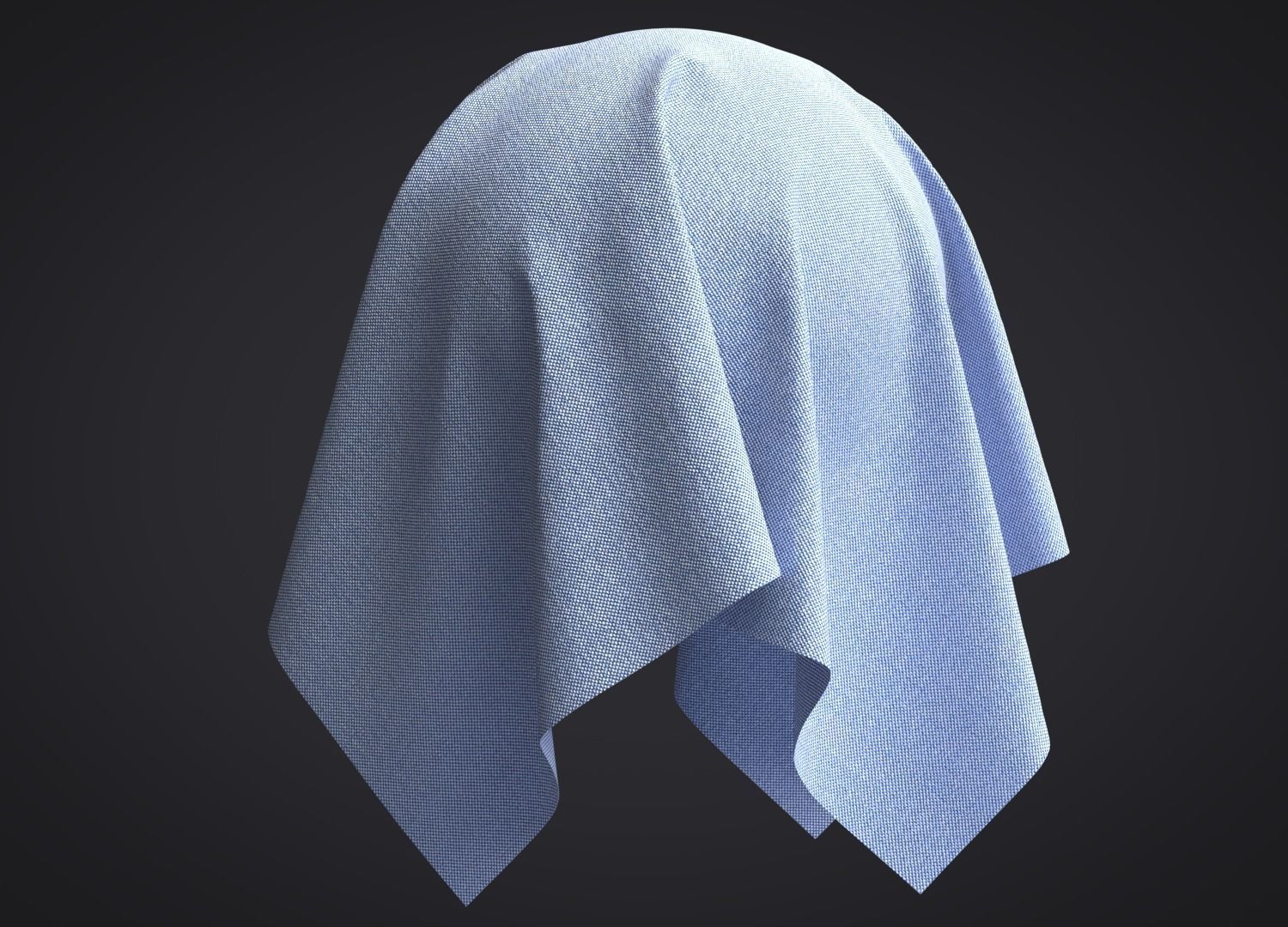 Cotton Oxford Fabric 3D model_1