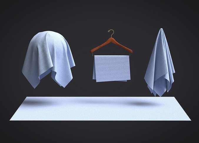 Cotton Oxford Fabric 3D model
