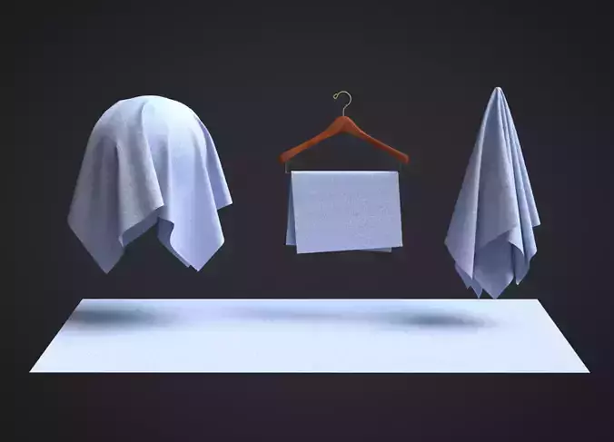 Cotton Oxford Fabric 3D model