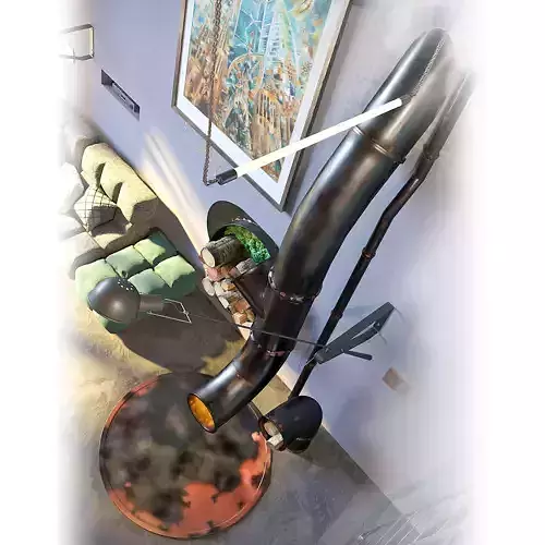 Fierplace Loft Low-poly 3D model