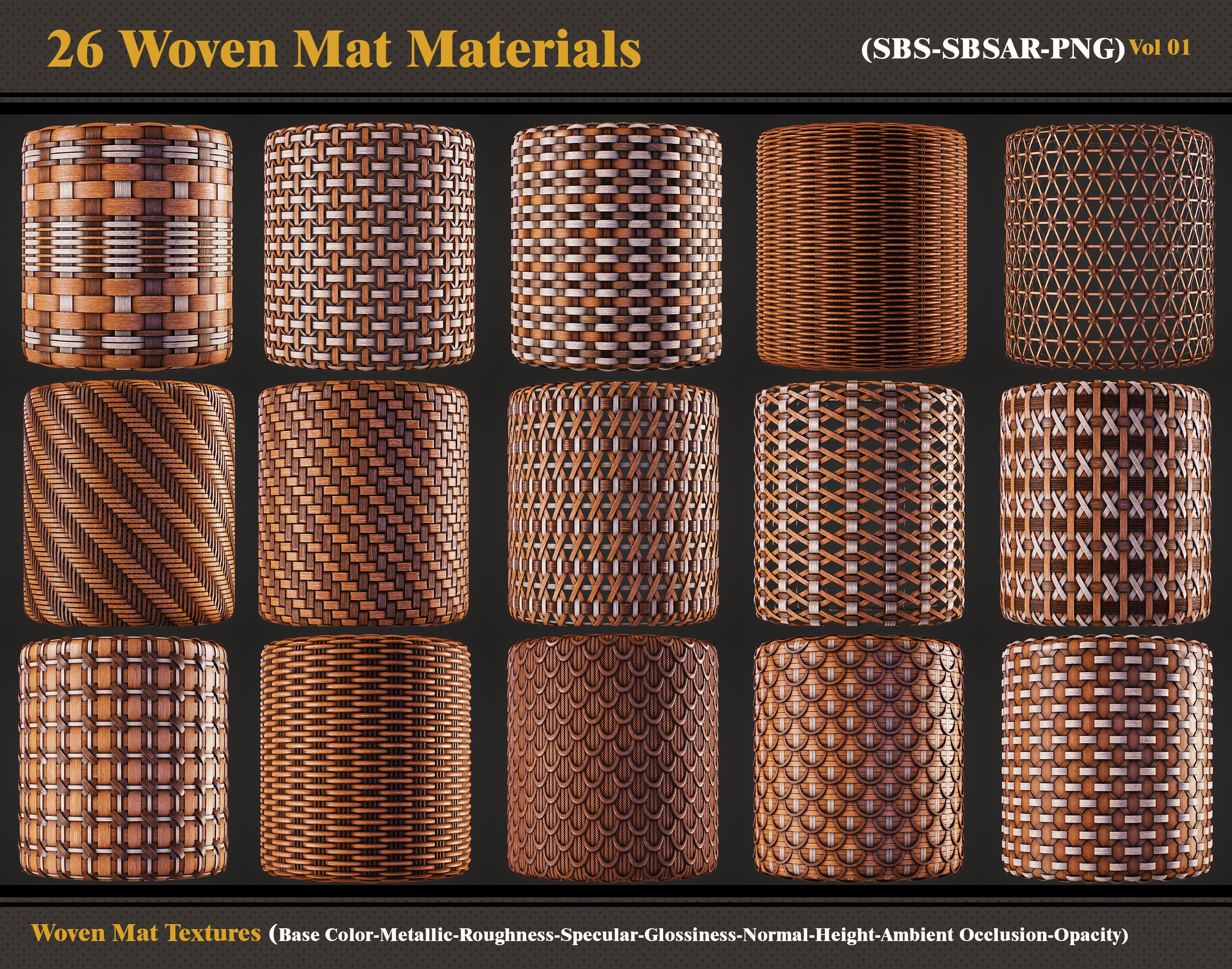 26 Woven Mat Materials-SBS-SBSAR Texture_1
