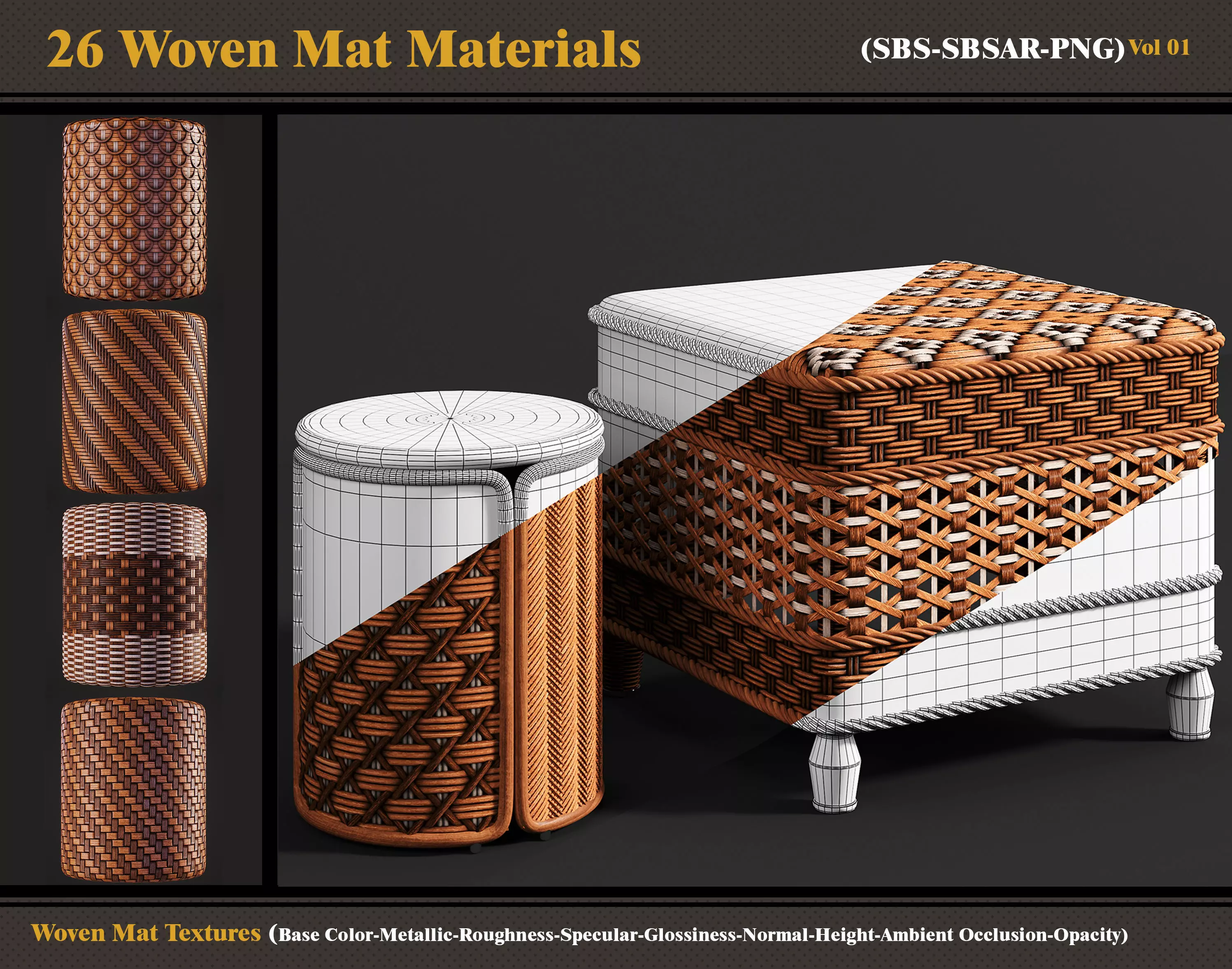 26 Woven Mat Materials-SBS-SBSAR Texture_0