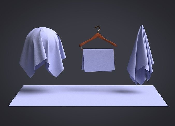 Cotton Sateen Fabric 3D model