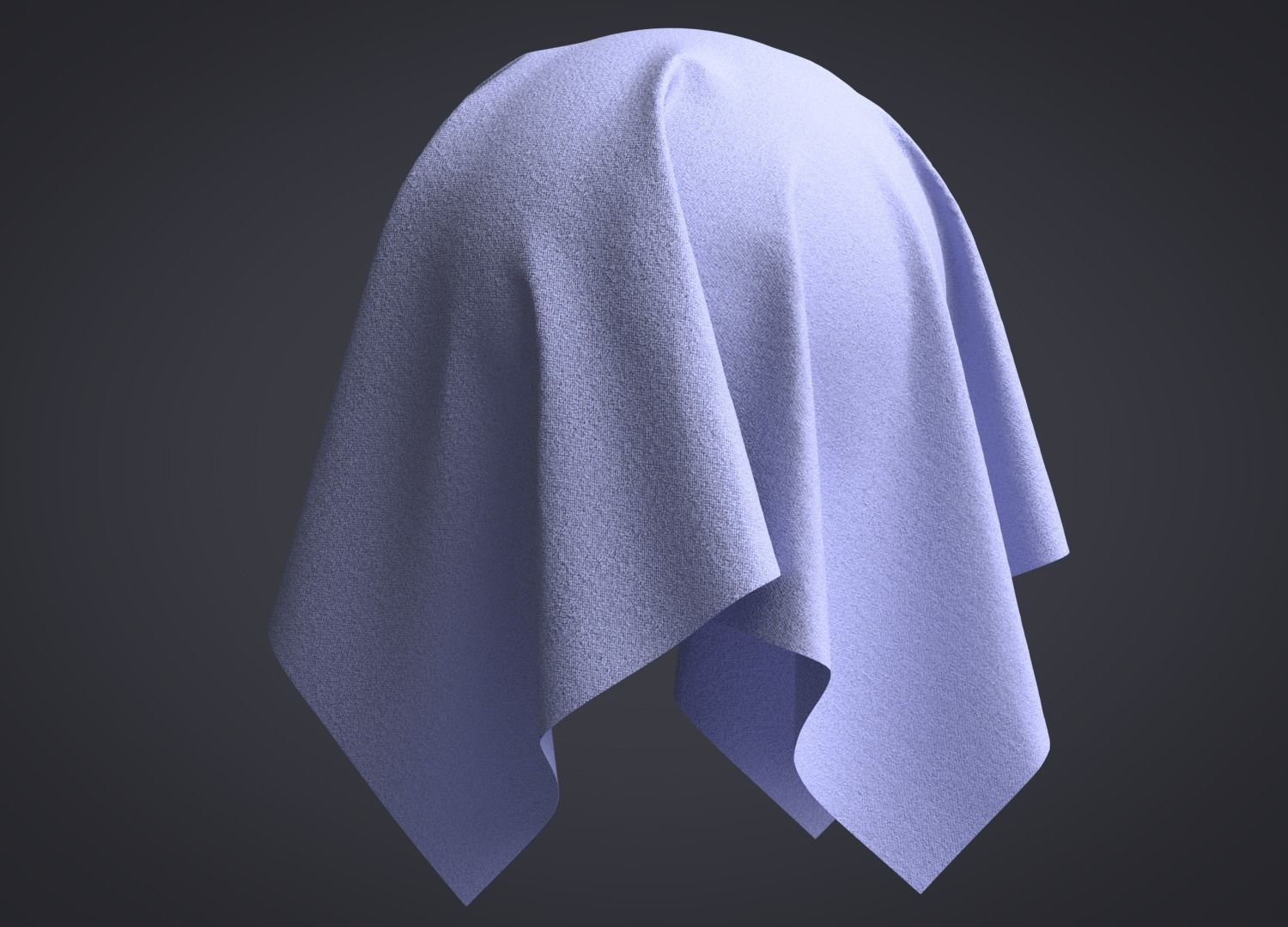 Cotton Sateen Fabric 3D model_1