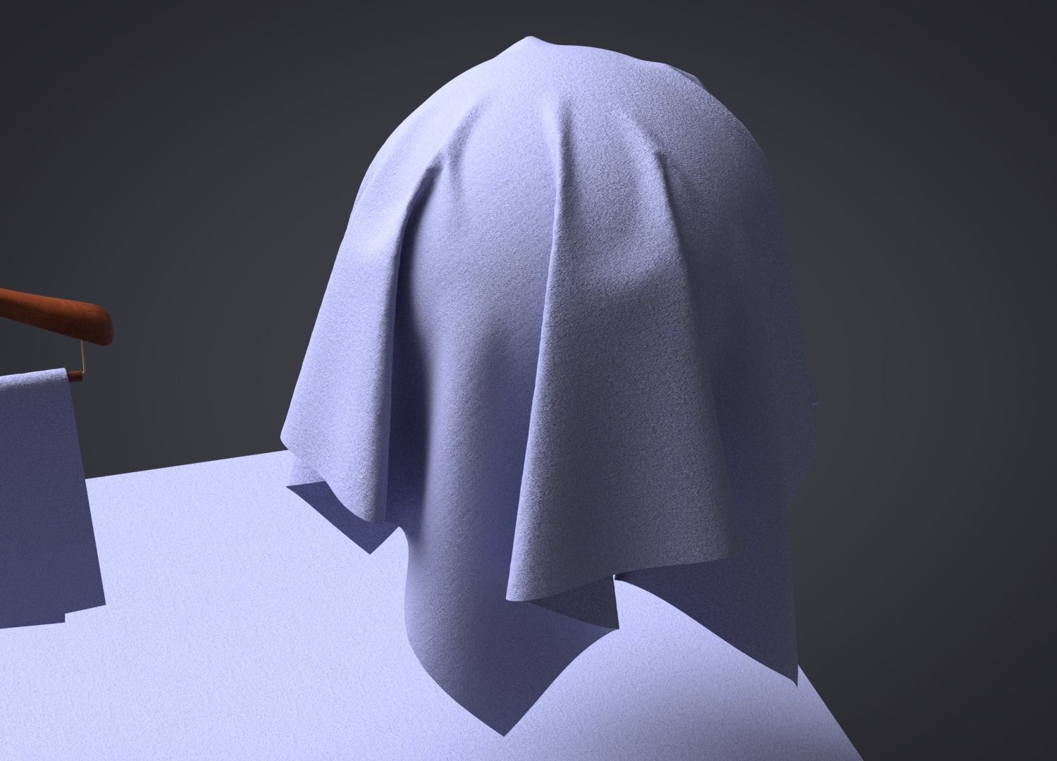 Cotton Sateen Fabric 3D model_4