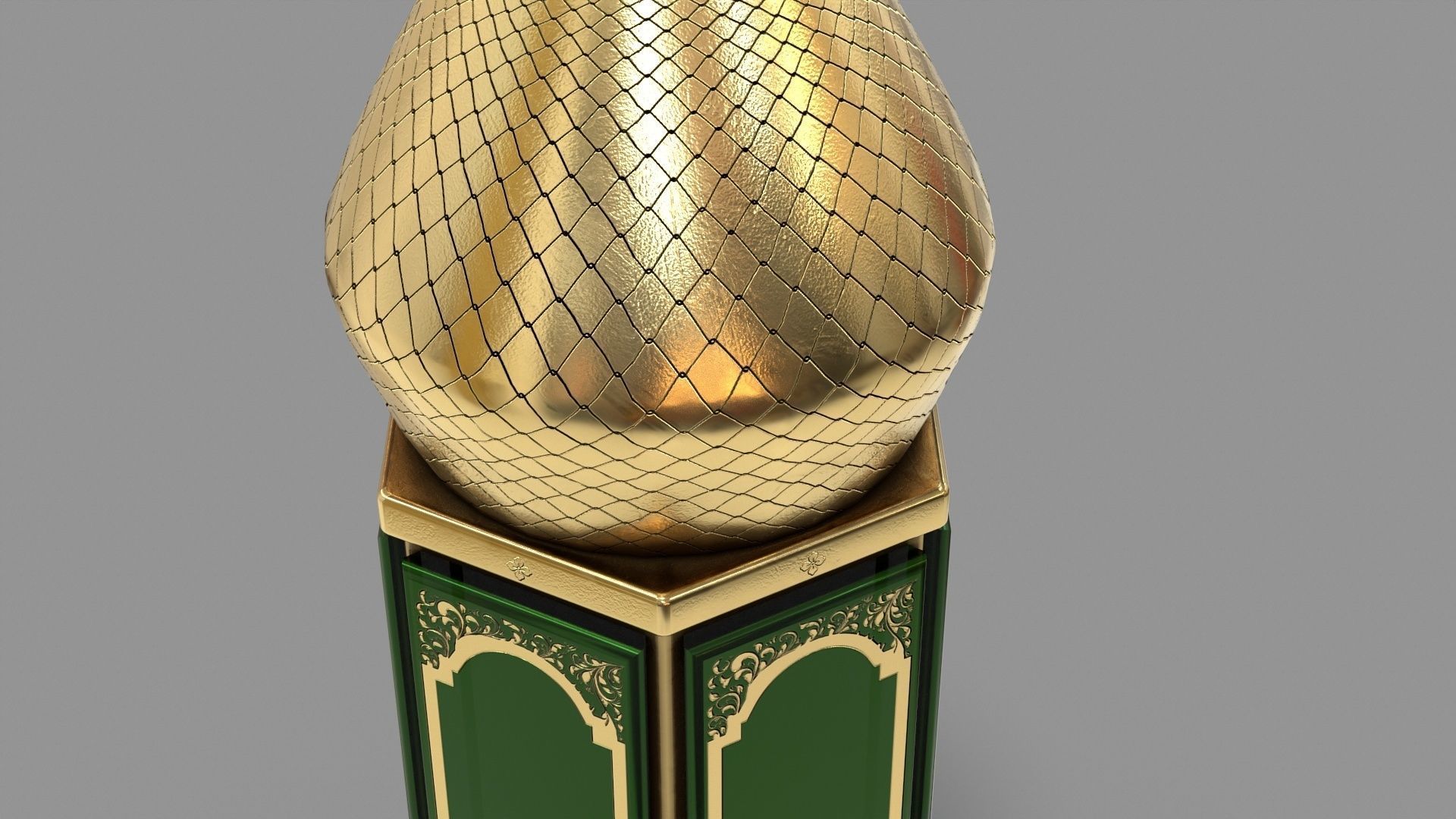 Ramadan Lantern Lamp Low-poly 3D model_2