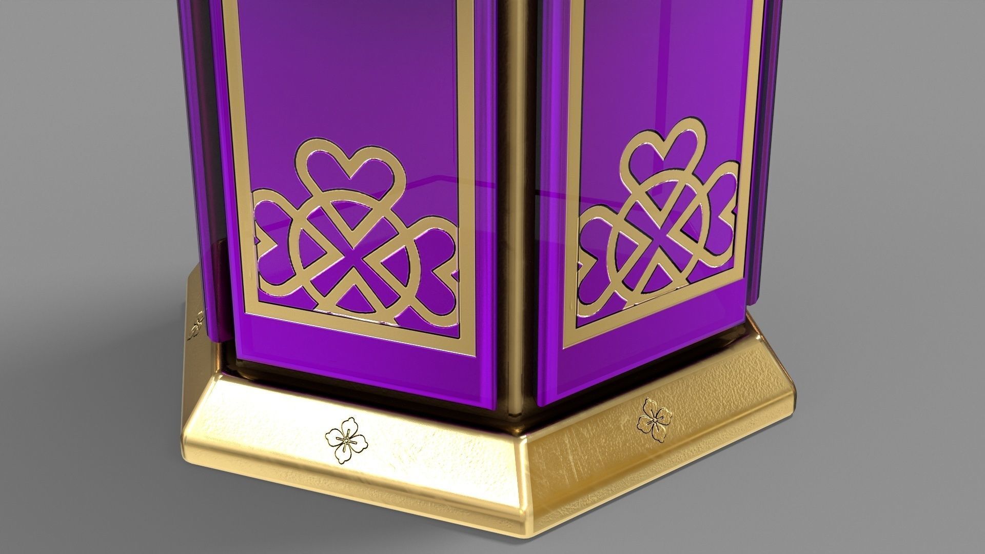 Ramadan Lantern Lamp Low-poly 3D model_4