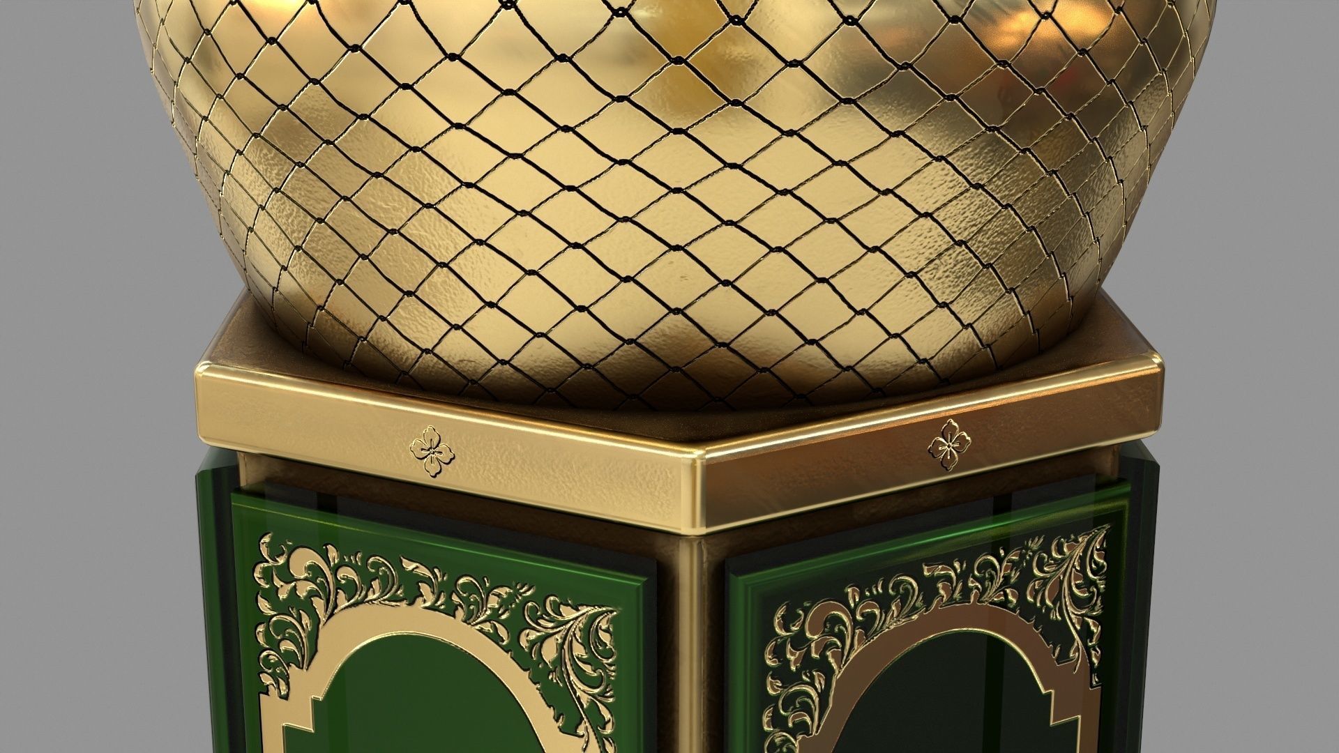 Ramadan Lantern Lamp Low-poly 3D model_6