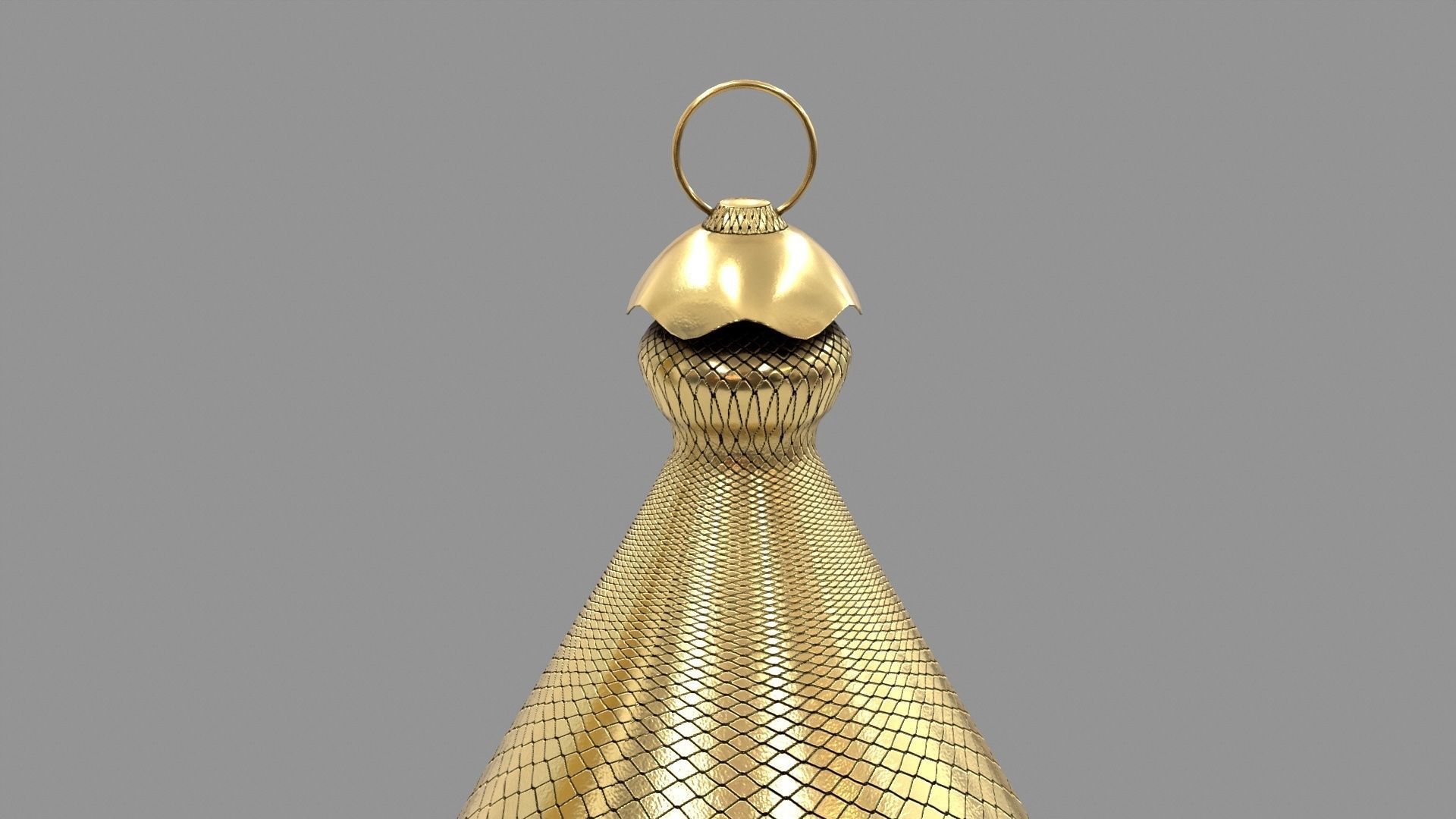 Ramadan Lantern Lamp Low-poly 3D model_1