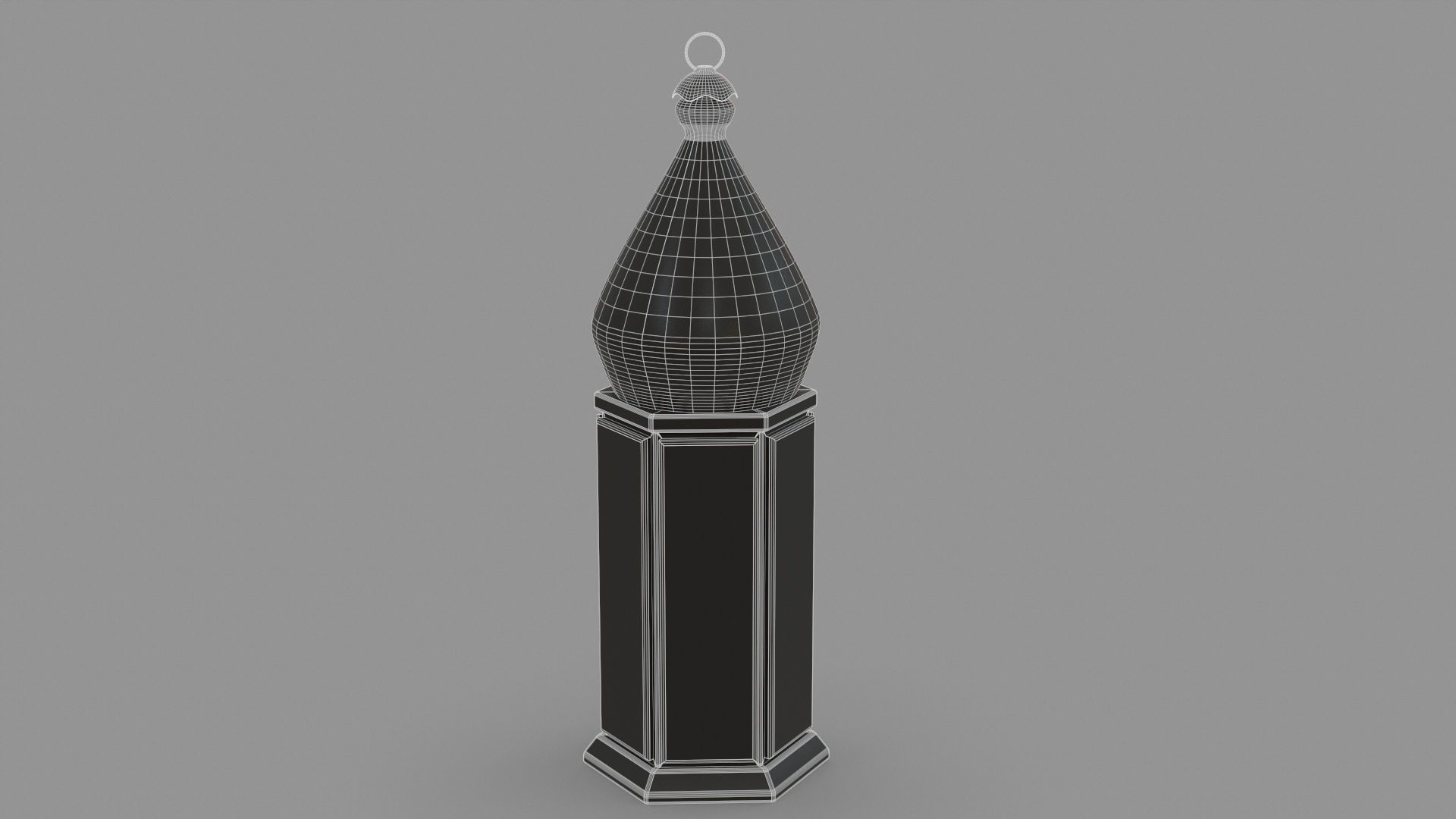 Ramadan Lantern Lamp Low-poly 3D model_7