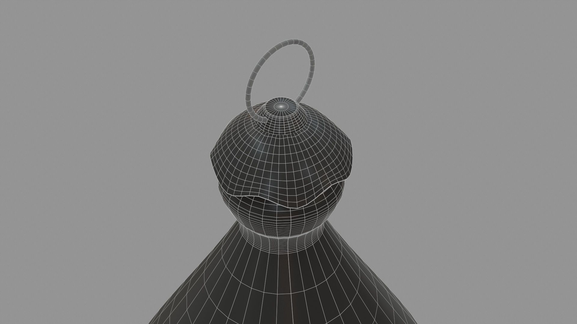 Ramadan Lantern Lamp Low-poly 3D model_9