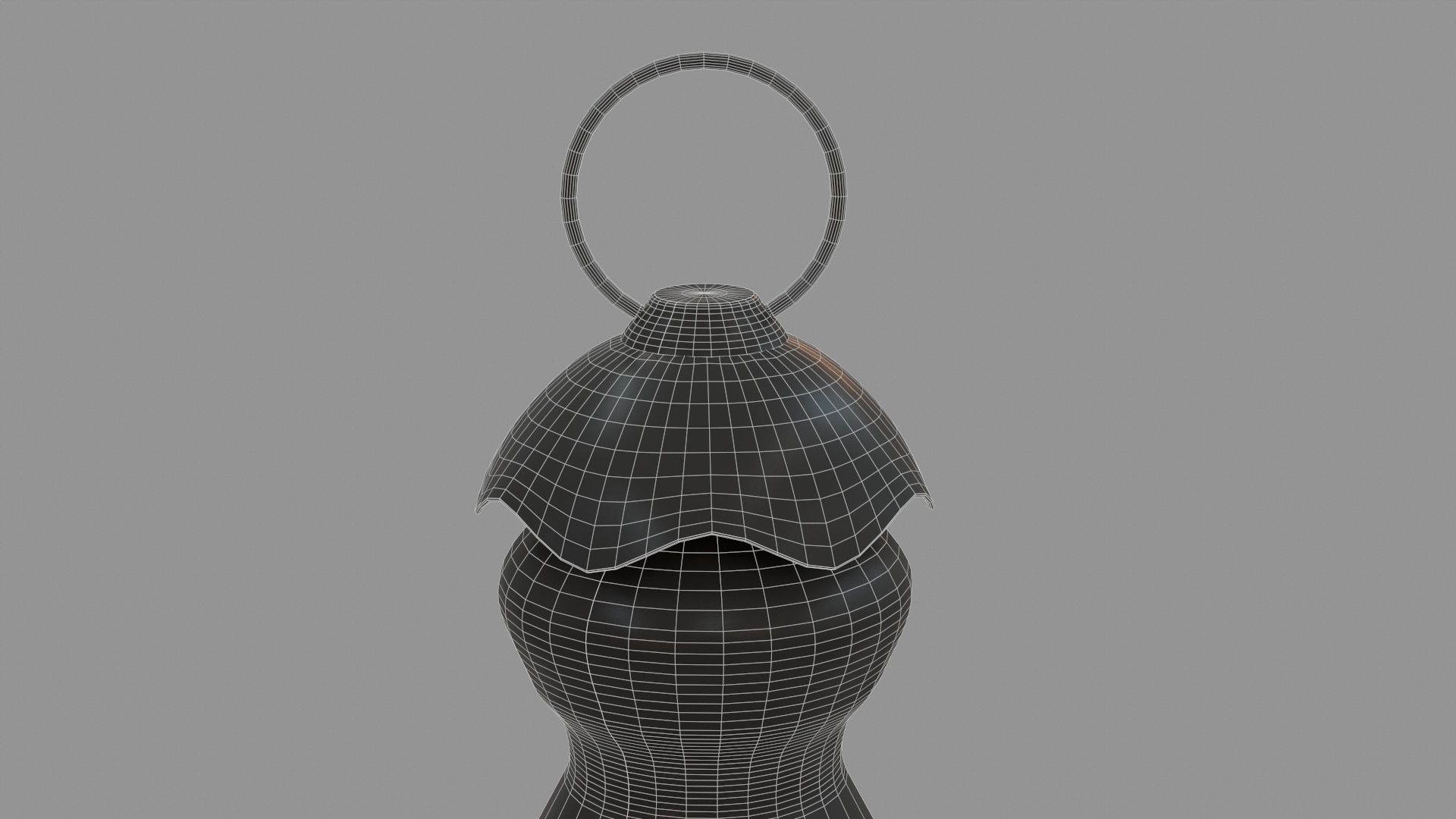 Ramadan Lantern Lamp Low-poly 3D model_8