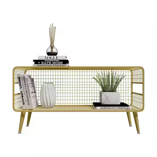  Homary Modern Mesh Standing Etagere Bookshelf 