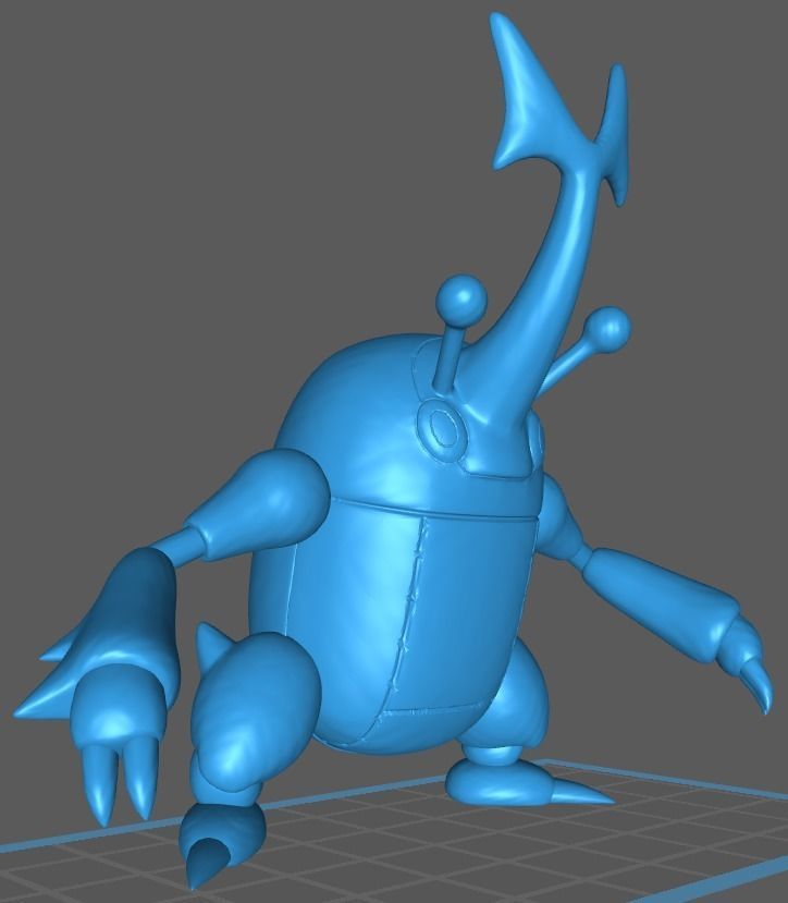 Heracross figure 3D print model_1