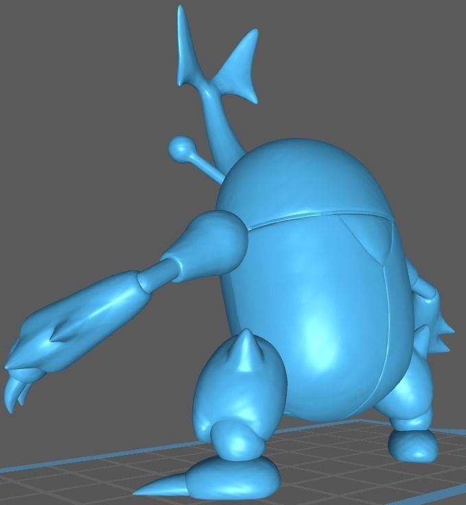 Heracross figure 3D print model_2