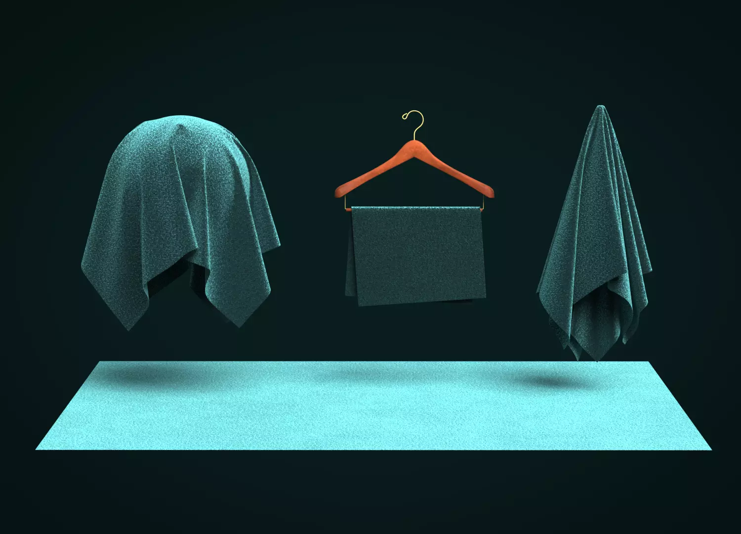 Cotton Stretch Velvet Fabric 3D model_0