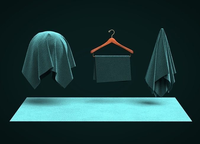 Cotton Stretch Velvet Fabric 3D model