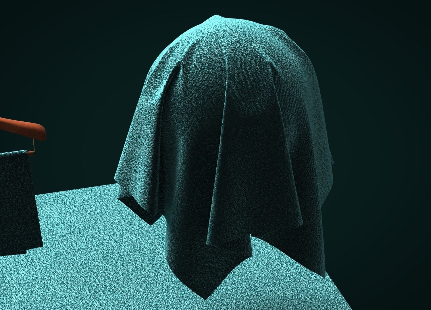 Cotton Stretch Velvet Fabric 3D model_4