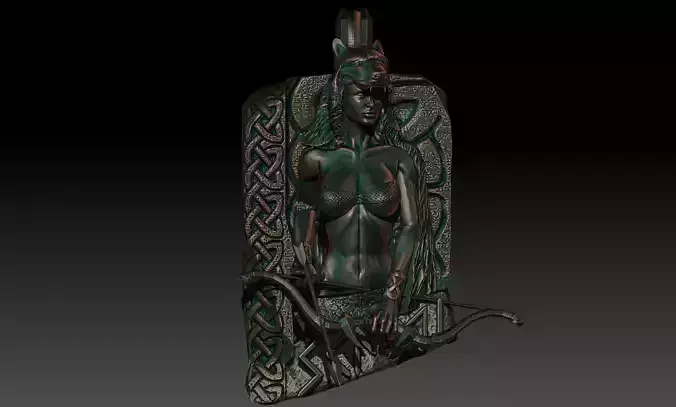 Skadi pendant 3D print model